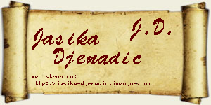 Jasika Đenadić vizit kartica
